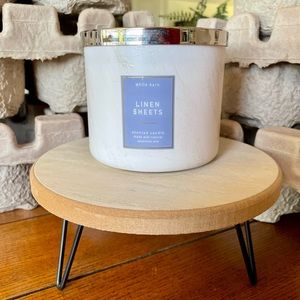 Linen Sheets 3 Wick Candle BBW